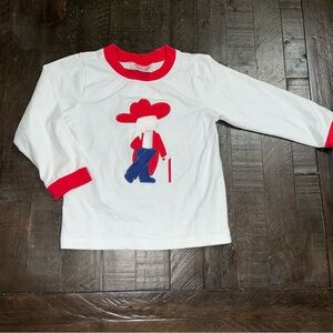 Ole Miss Rebels Long Sleeve Tee - White and Red the smocking place size 3